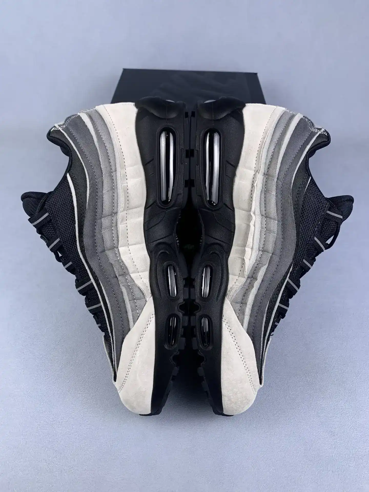 Comme des Garçons x Nike Air Max 95 “Grey” - White/Dark Charcoal/Light Graphite/Black product photo from LabelPicks