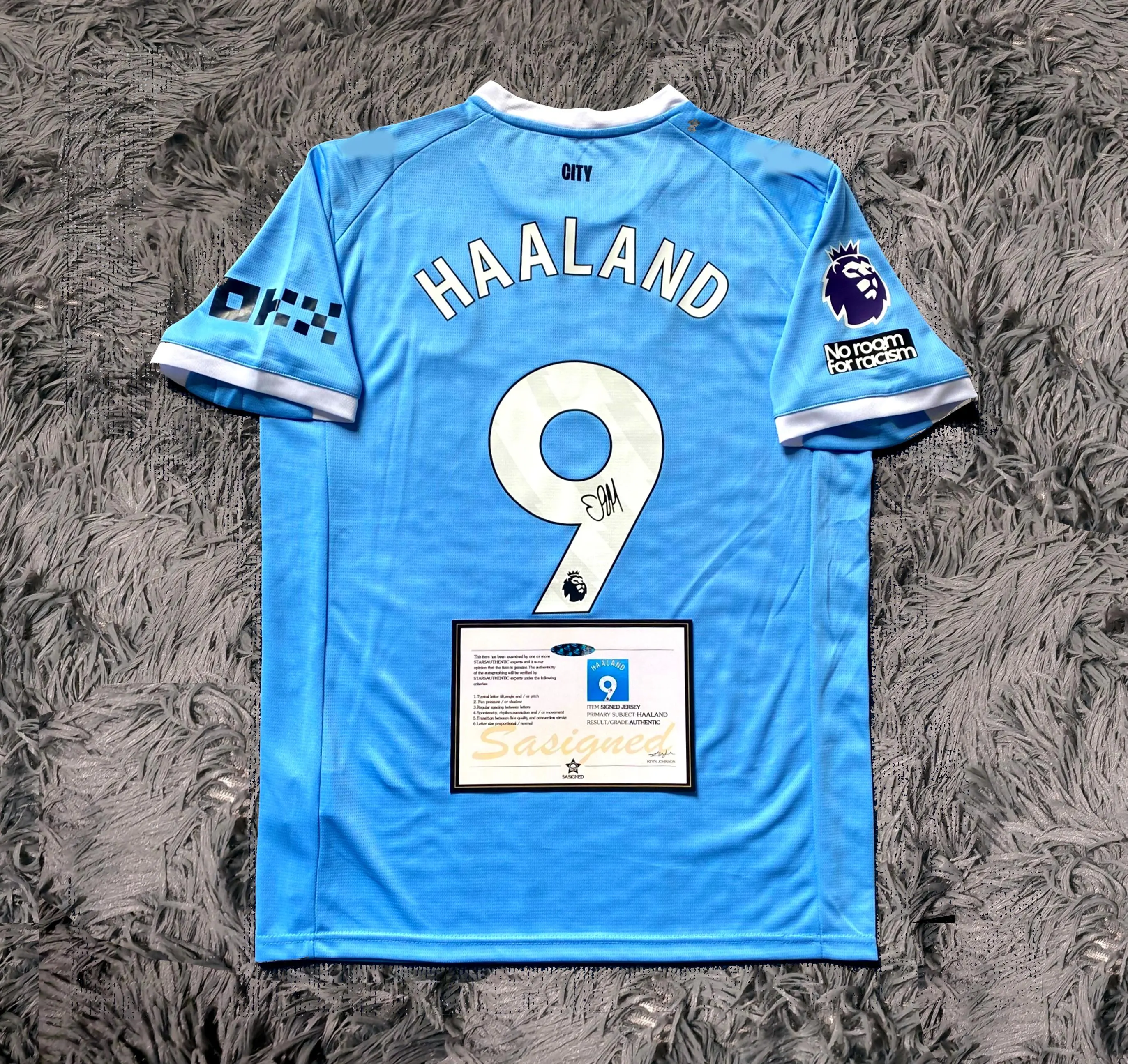 Erling Haaland SIGNED Man City 25/26 Home Jersey/Shirt - COA - 2025