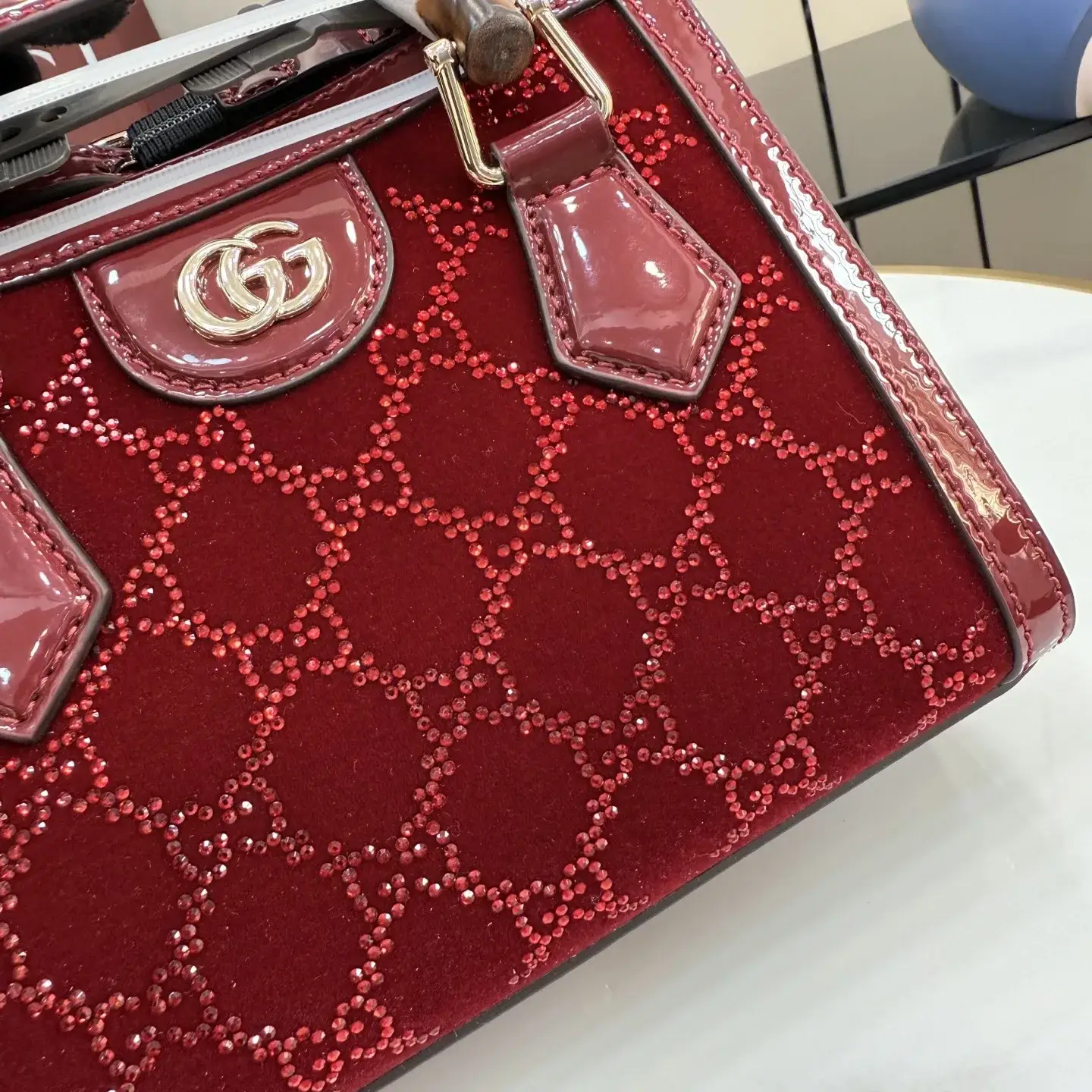 Gucci Gold GG Supreme Canvas Crossbody Bag product photo from LabelPicks