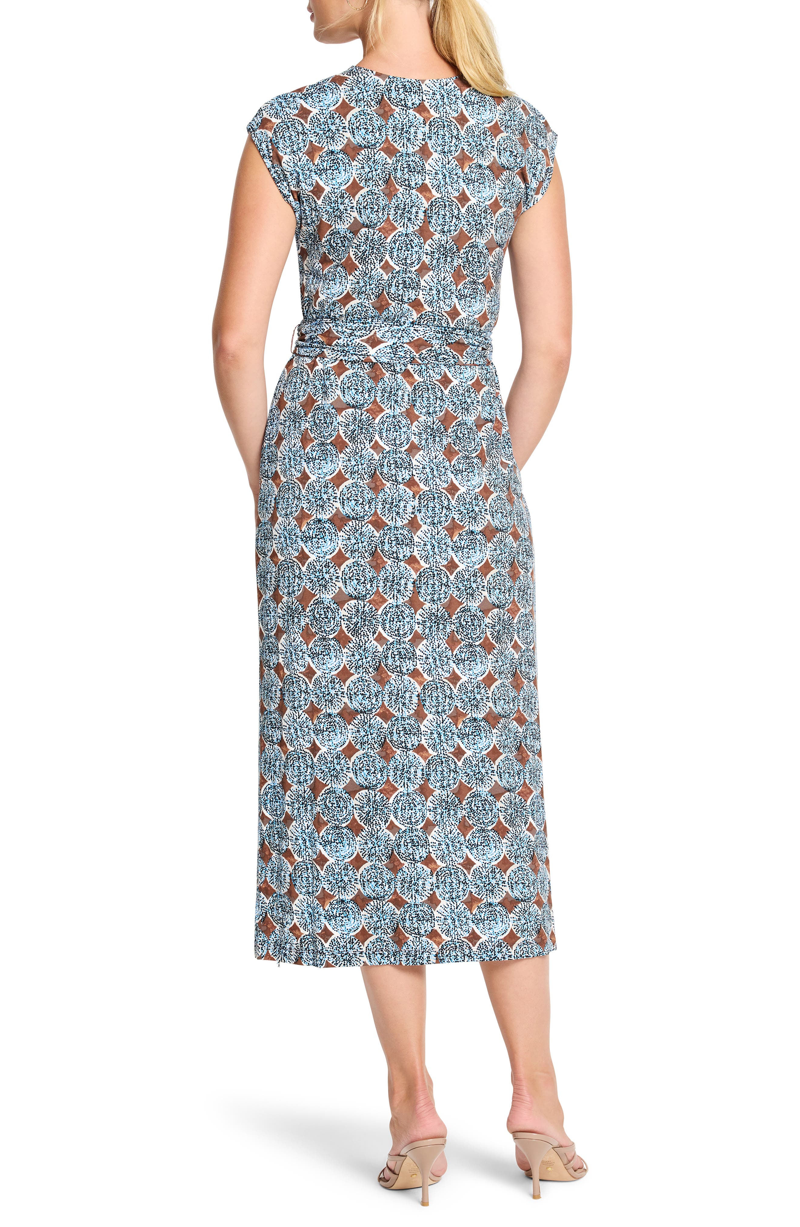 NIC+ZOE Sand Dollar Stella Medallion Print Midi Dress