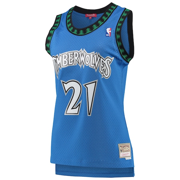 Kevin Garnett Minnesota Timberwolves Women's  Hardwood Classics Swingman Jersey - Blue