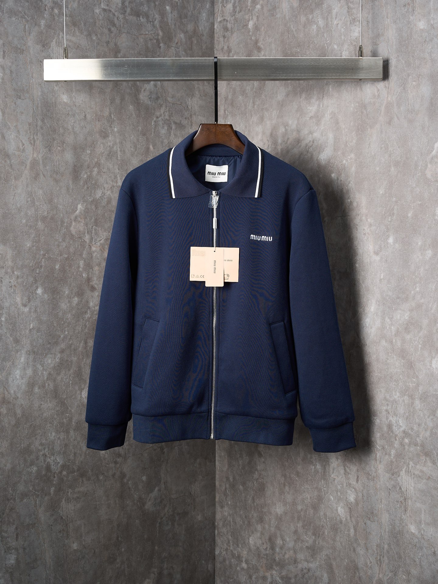 0904 New blue sky striped shirt jacket