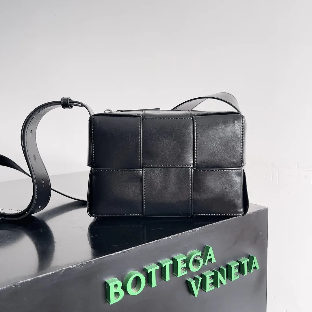 Bottega Veneta Cassette Intrecciato Woven Leather Crossbody Bag product photo from LabelPicks