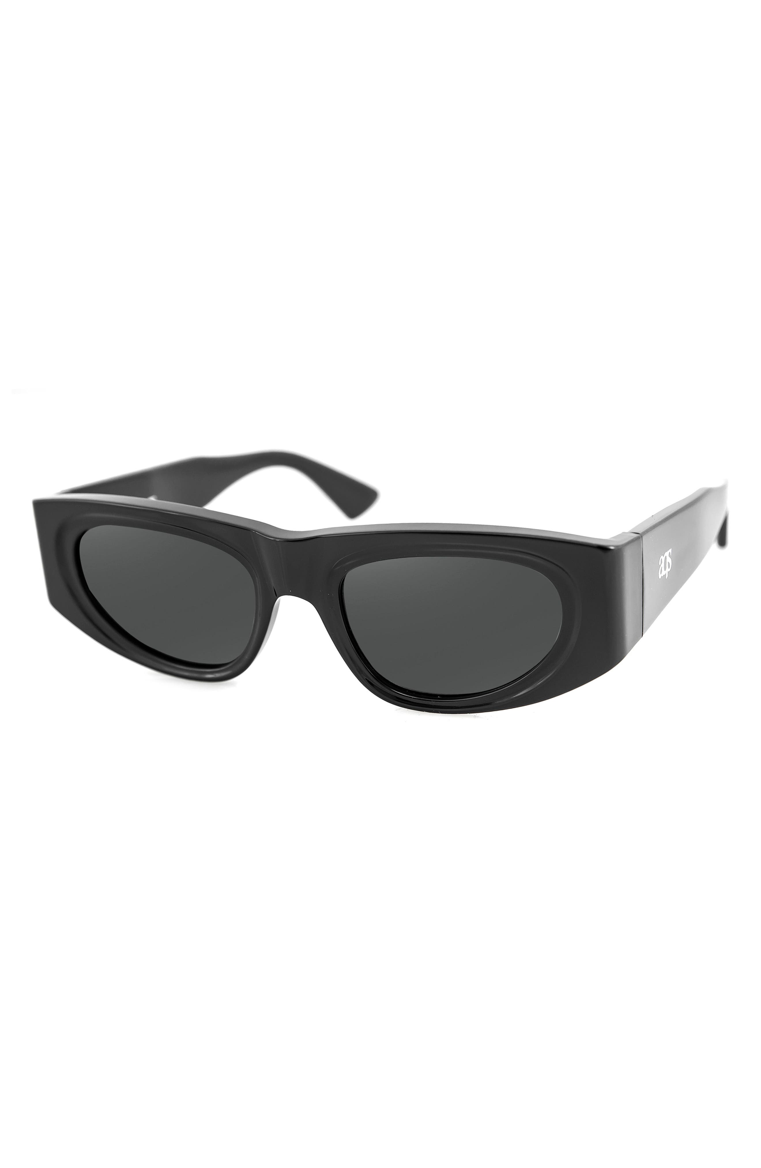 AQS Valentina 55mm Polarized Oval Sunglasses