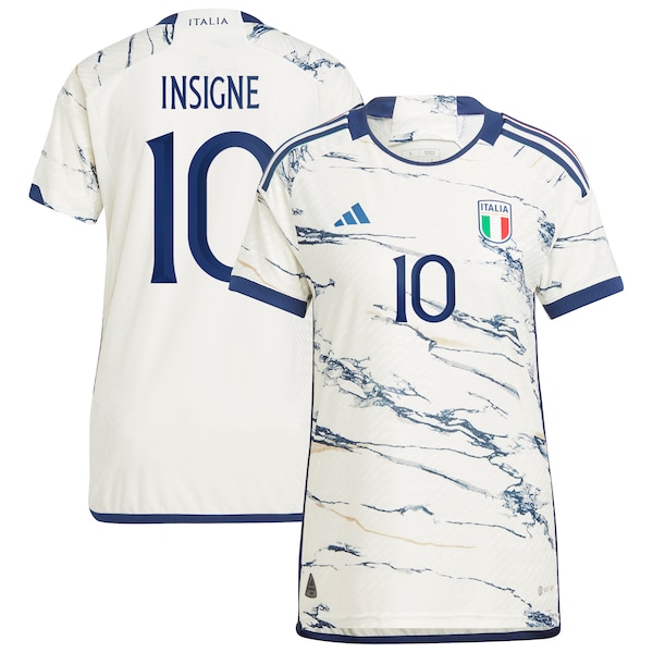 Lorenzo Insigne Italy National Team adidas 2023 Away Authentic Player Jersey - White