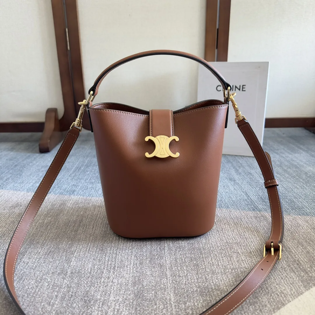 Celine Louise Black Calfskin Bucket Bag product photo from LabelPicks