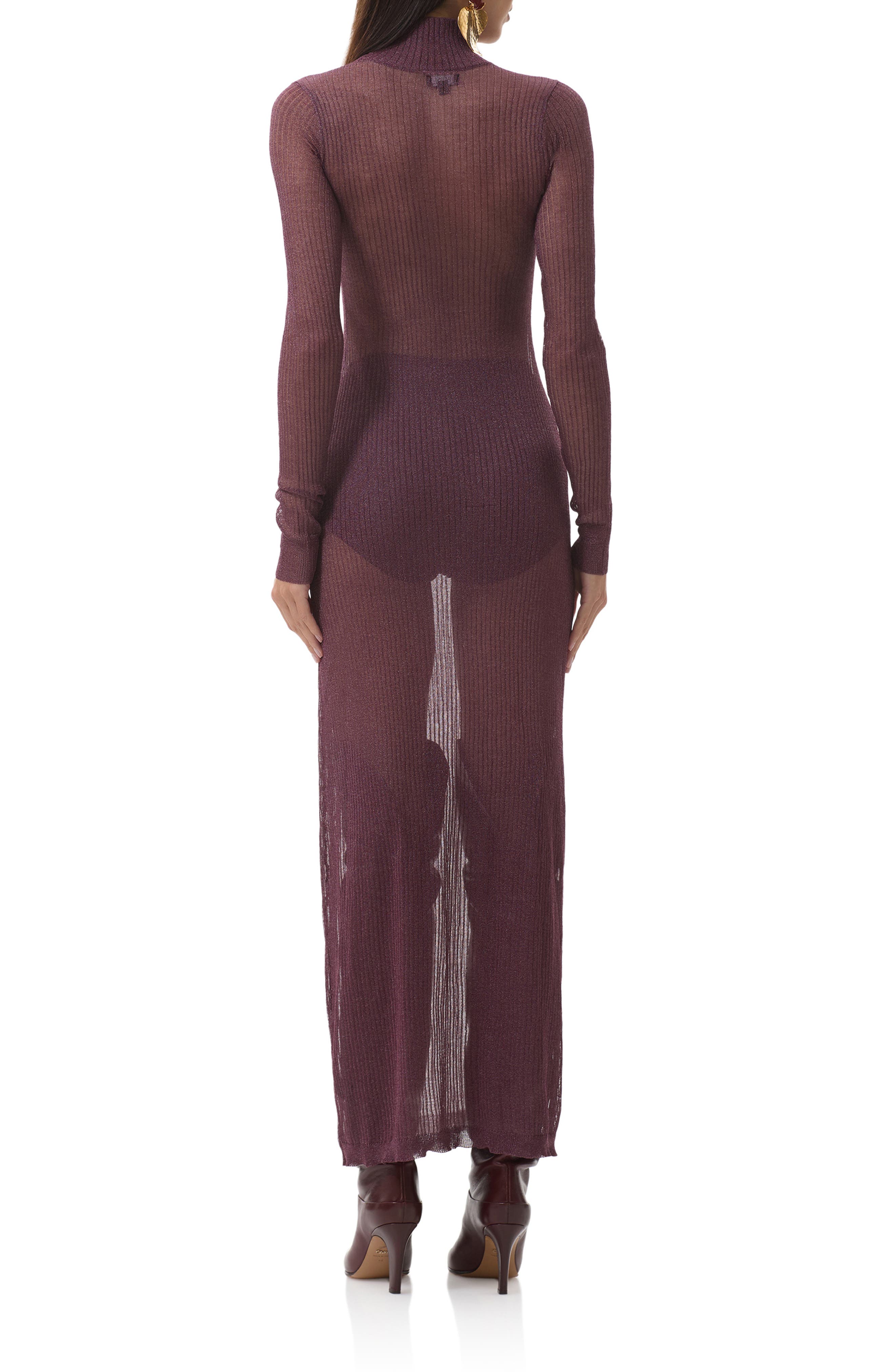 AFRM Vilas Long Sleeve Sweater Dress with Shorts