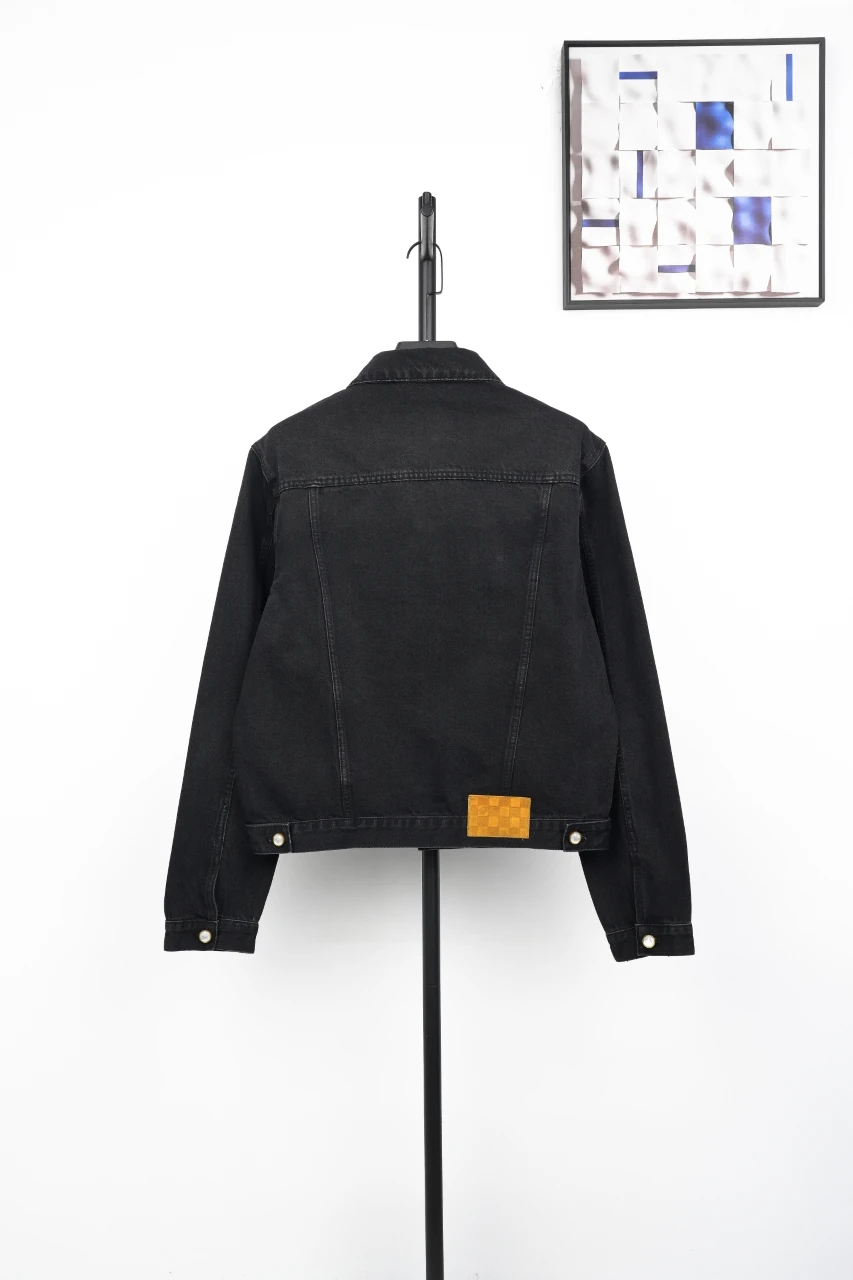 Louis Vuitton Black Monogram Letter Stitch Denim Jacket product photo from LabelPicks