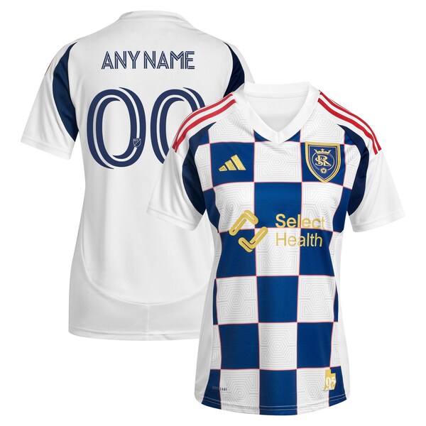 Real Salt Lake adidas Women's 2025 Grid City Replica Custom Jersey - White