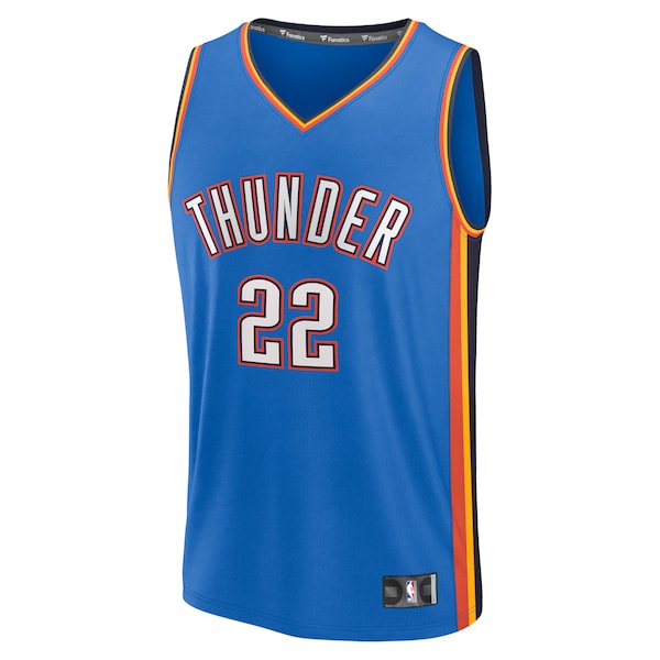 Cason Wallace Oklahoma City Thunder  Fast Break Replica Player Jersey - Icon Edition - Blue