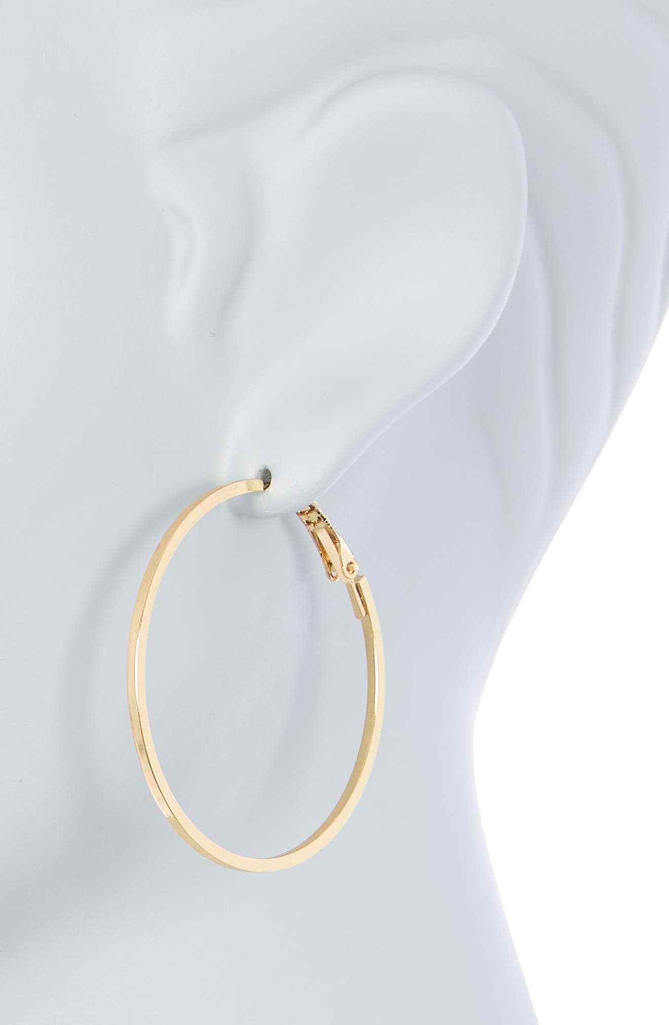 NORDSTROM RACK 45mm Square Wire Hoop Earrings