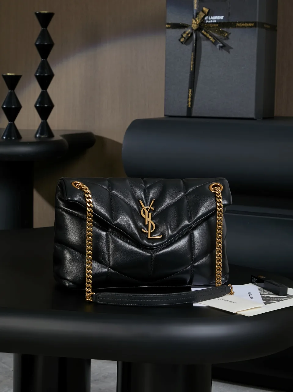 Saint Laurent Loulou Black Quilted Leather Shoulder Bag product photo from LabelPicks