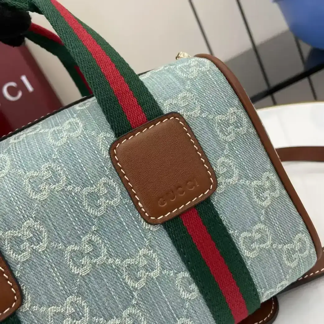 Gucci Canvas and Leather Top Handle Bag product photo from LabelPicks