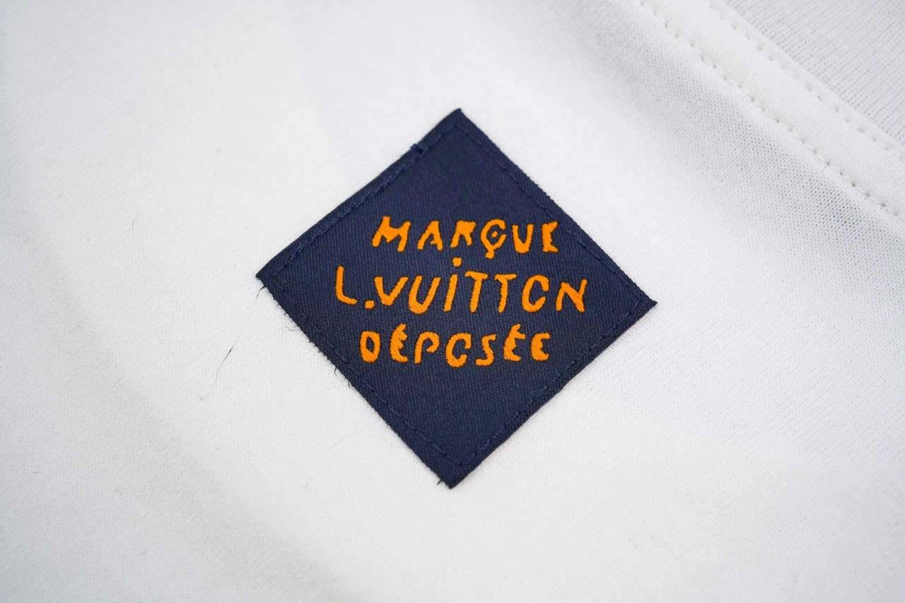 Louis Vuitton White Line Embroidered T-Shirt product photo from LabelPicks
