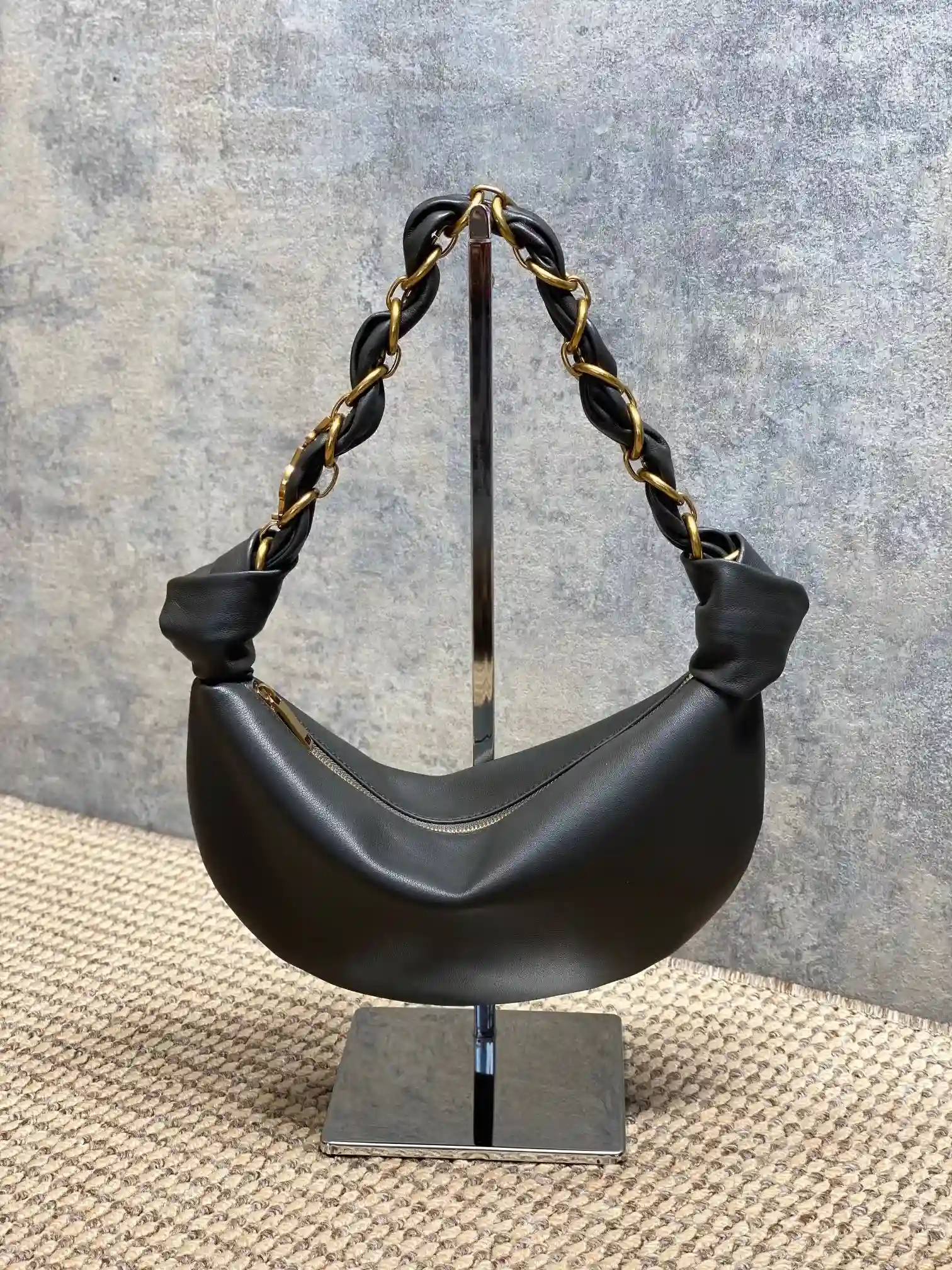 Saint Laurent Black Lambskin Hobo Bag product photo from LabelPicks