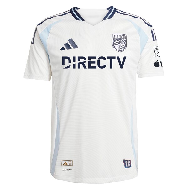 San Diego FC adidas 2025 Woven Into One Authentic Custom Jersey - White