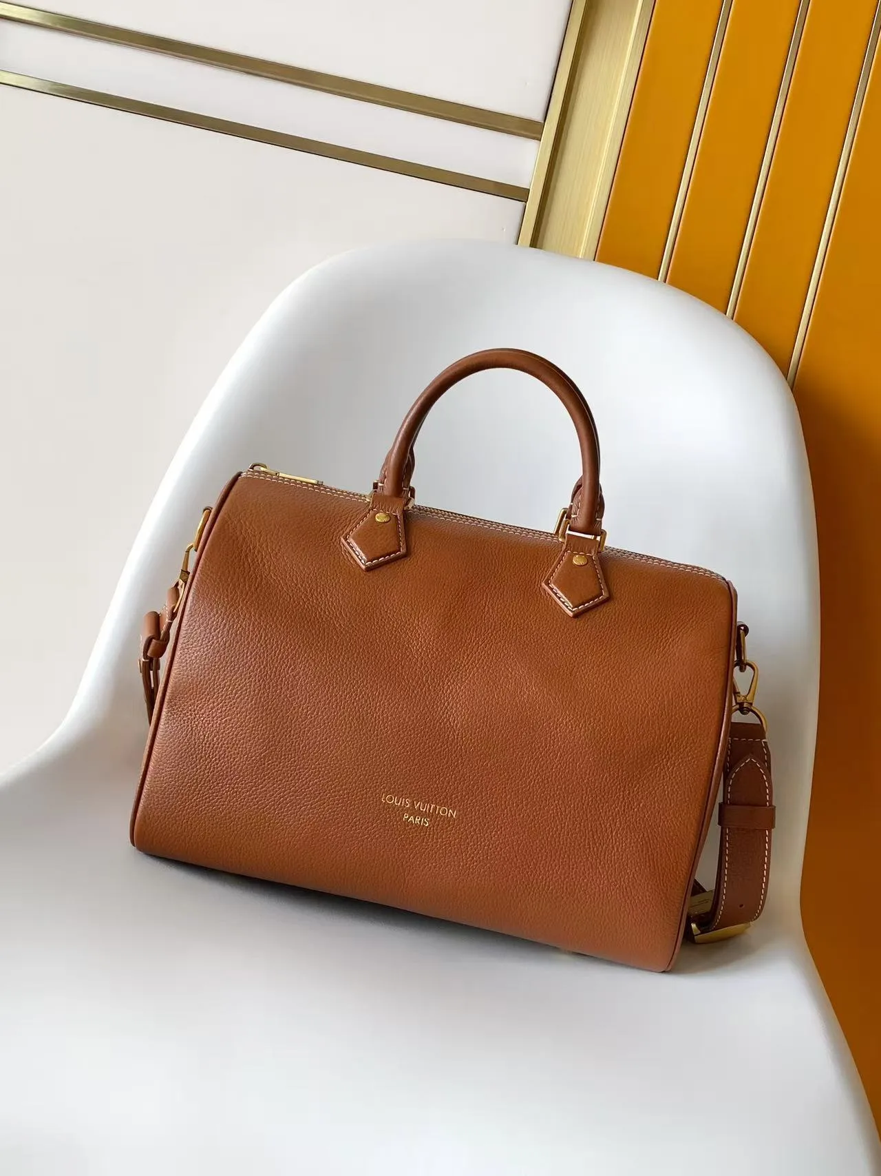 Louis Vuitton Speedy Black Calfskin Top Handle Bag product photo from LabelPicks