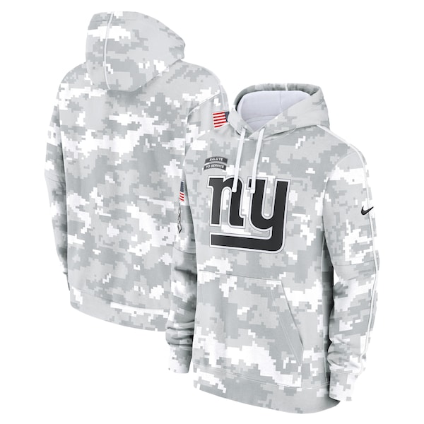 New York Giants Nike 2024 Salute to Service Club Fleece Pullover Hoodie - Arctic Camo