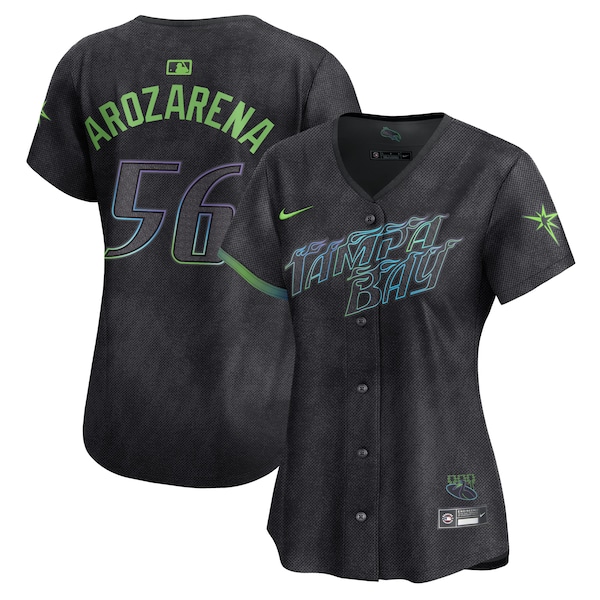 Randy Arozarena Tampa Bay Rays Nike Women's 2024 City Connect Limited Player Jersey - Charcoal