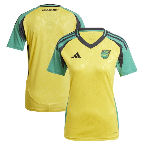 Jamaica National Team adidas Women's 2024 Home Replica Jersey - Yellow
