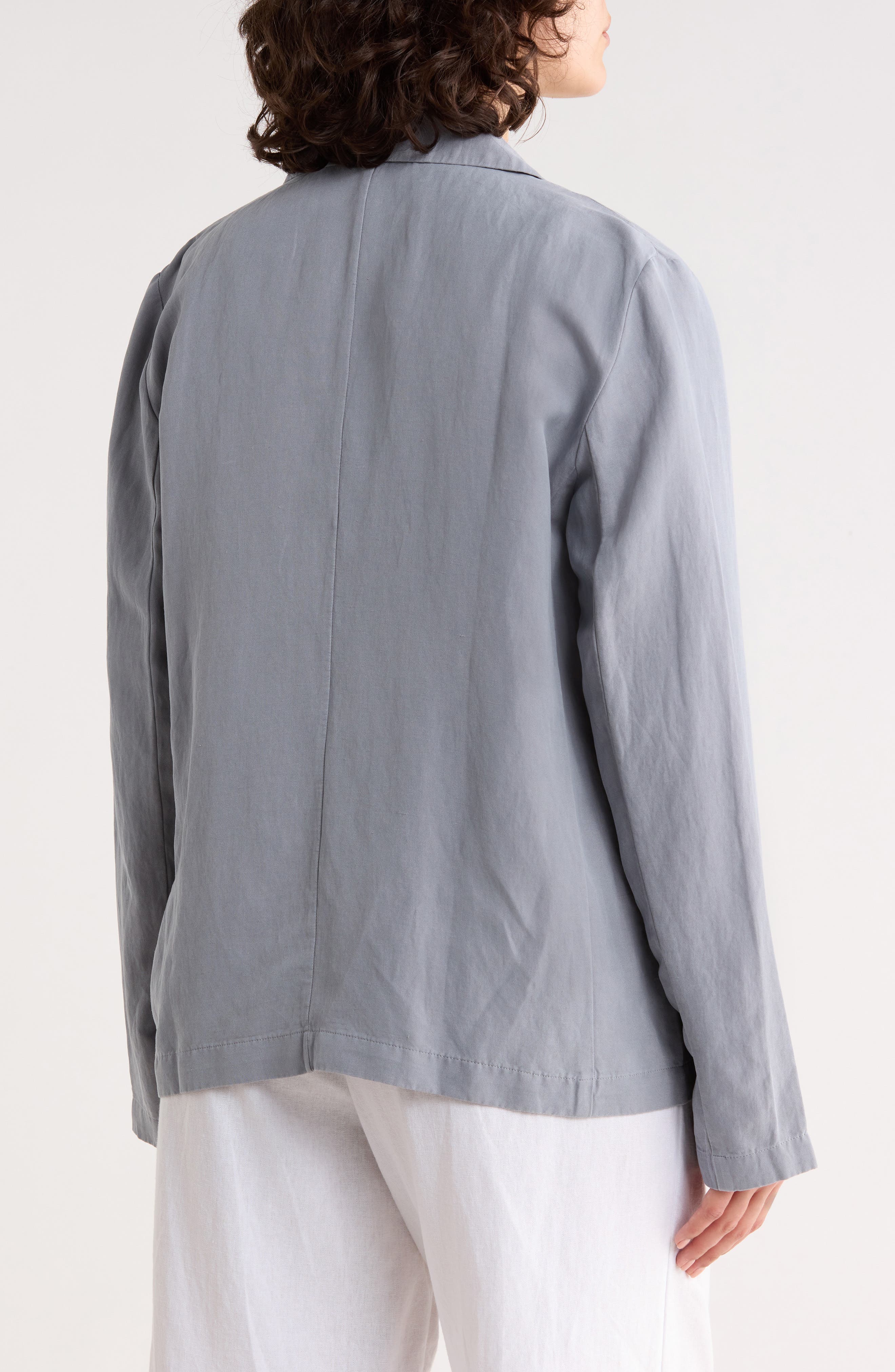 Eileen Fisher Organic Linen & Silk Blazer