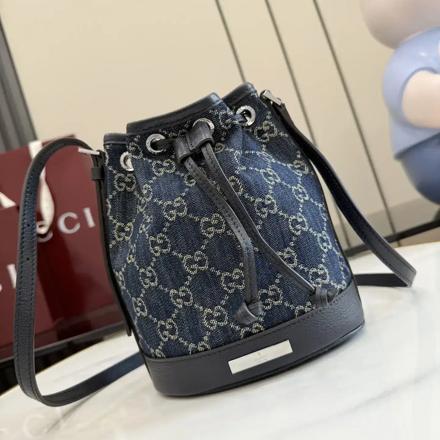 Gucci Generation Blue Nylon Bucket Bag product photo from LabelPicks