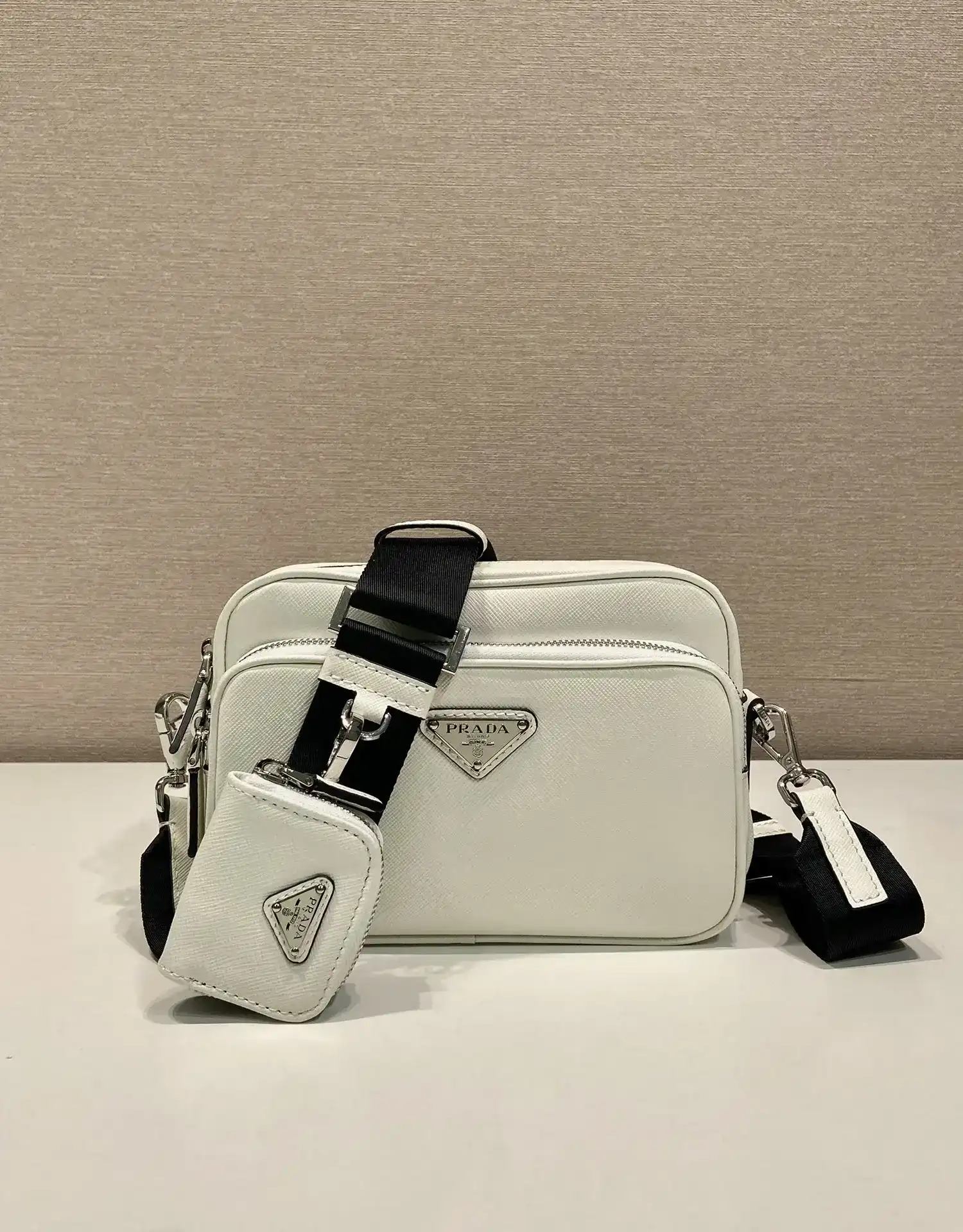 Prada Grained Leather Shoulder Bag product photo from LabelPicks