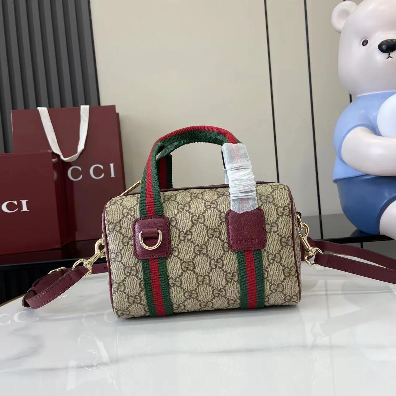 Gucci Brown Monogram Canvas Top Handle Bag product photo from LabelPicks