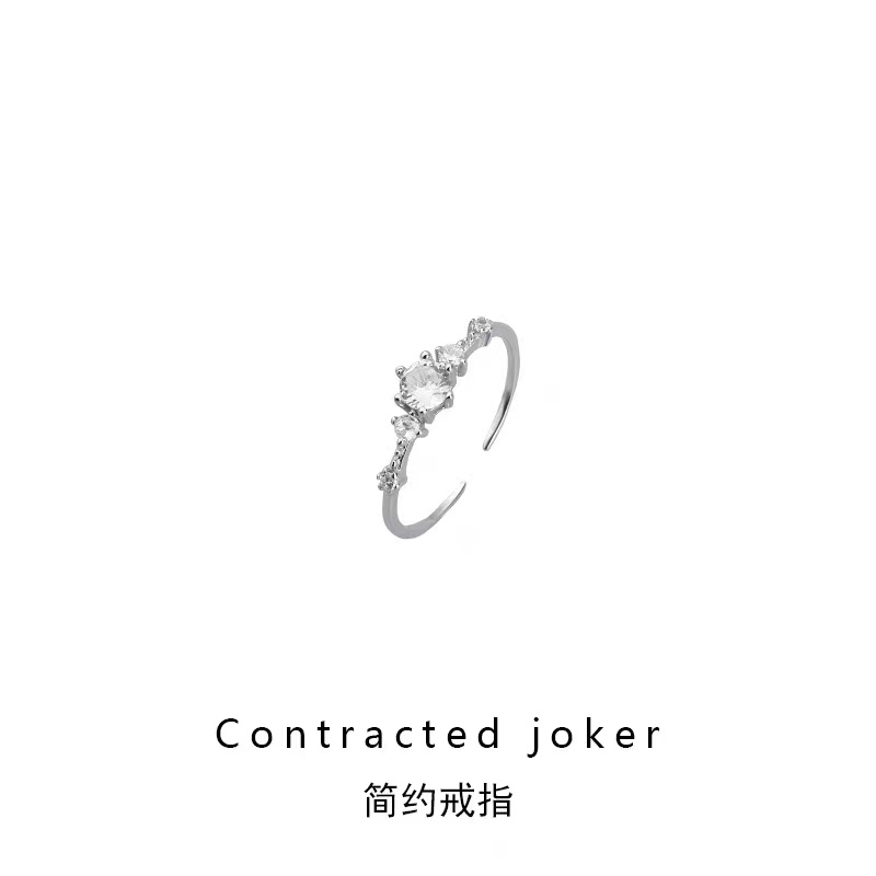 Simple and fashionable personalised ring women's niche design new trendy opening adjustable