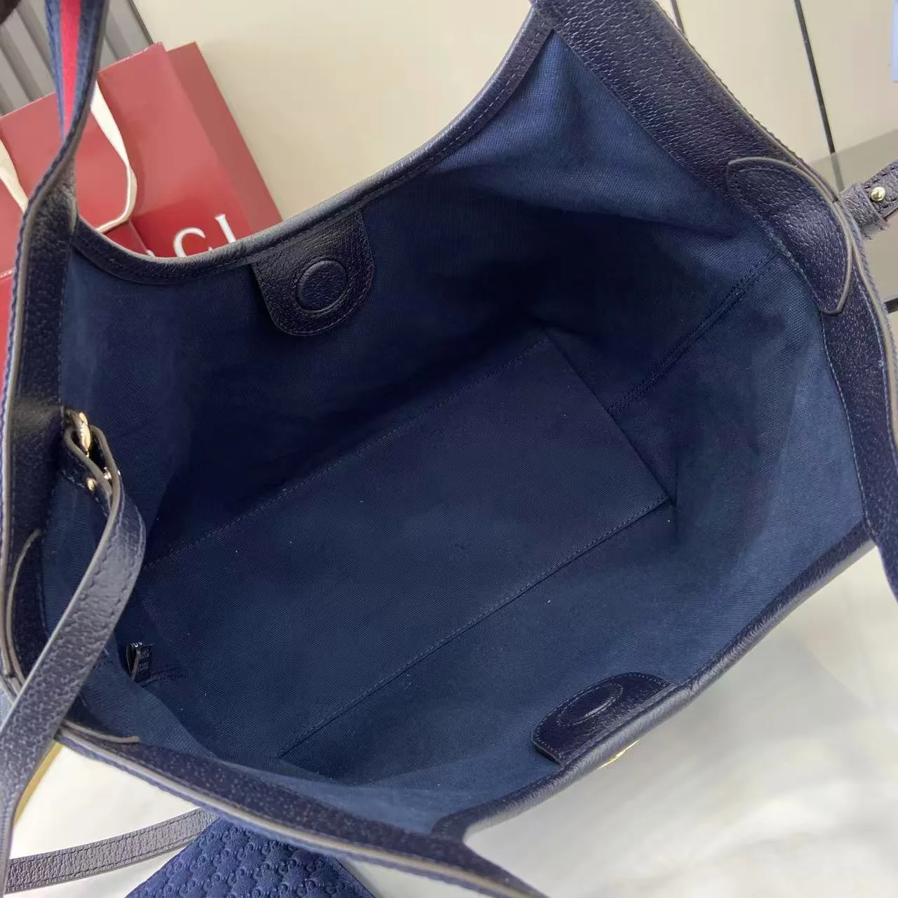 Gucci Blue GG Supreme Canvas Tote Bag product photo from LabelPicks