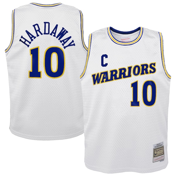 Tim Hardaway Golden State Warriors  Youth 1990-91 Hardwood Classics Swingman Throwback Home Jersey - White
