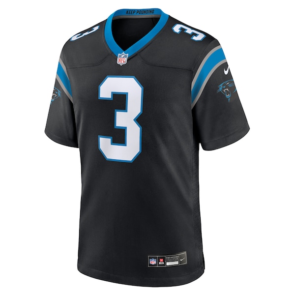 Princely Umanmielen Carolina Panthers Nike Team Game Jersey -  Black