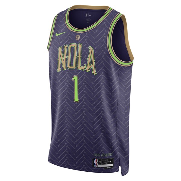 Zion Williamson New Orleans Pelicans Nike Unisex 2024/25 Swingman Player Jersey - City Edition - Purple