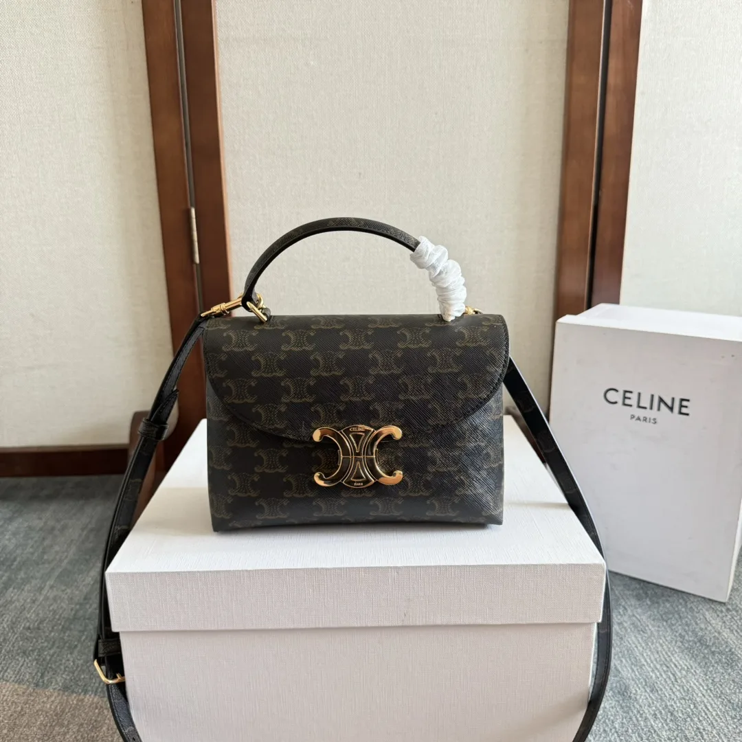 Celine Black Triomphe Crossbody Bag product photo from LabelPicks