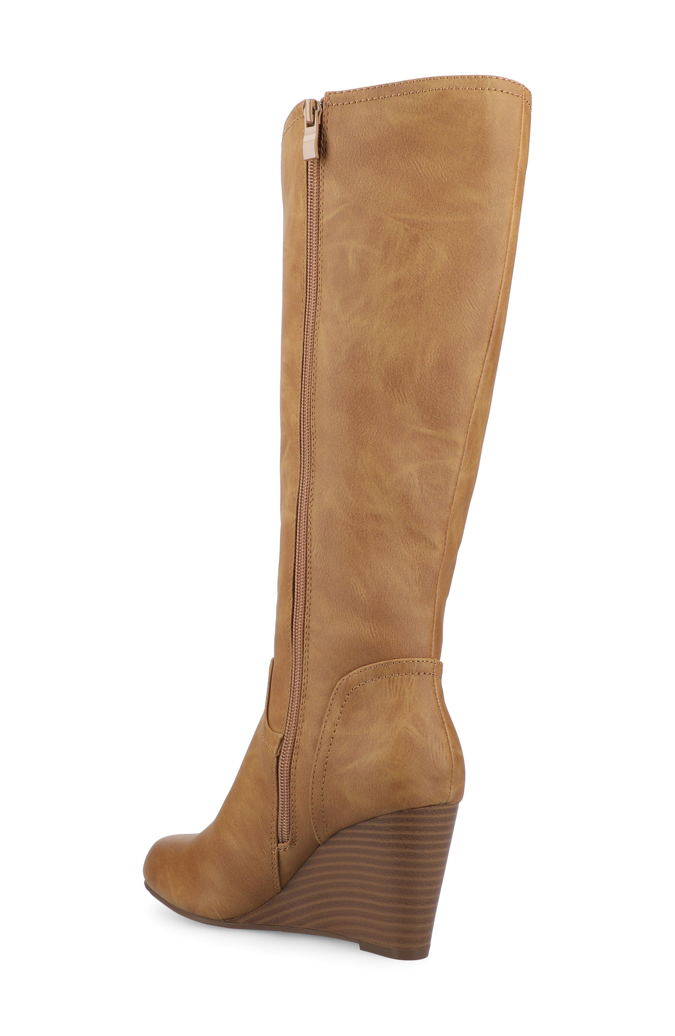 Journee Collection Langly Wedge Heel Tall Boot - Wide Calf