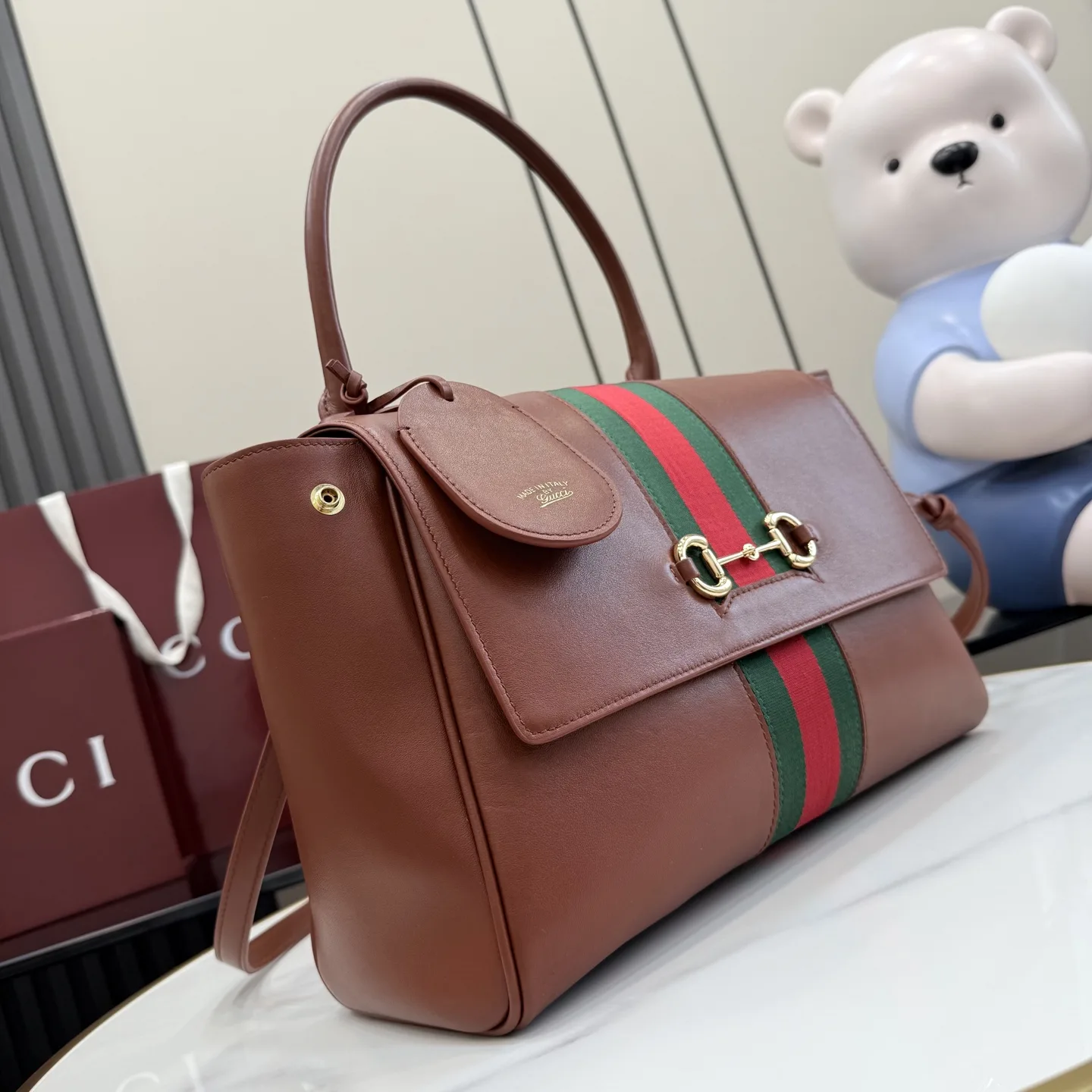 Gucci Generation Brown Quilted Leather Top Handle Bag product photo from LabelPicks