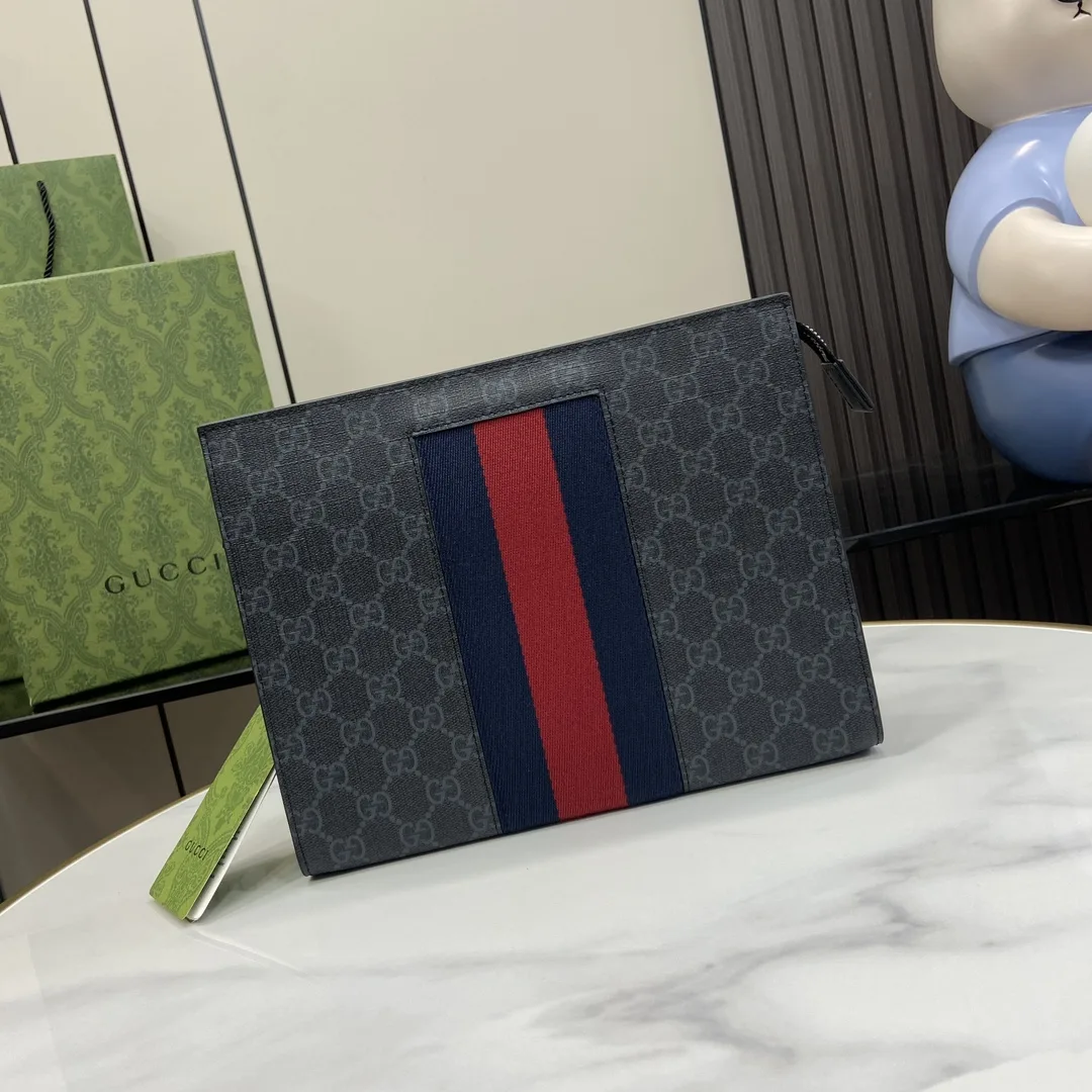 Gucci Black Ophidia GG Supreme Canvas Clutch product photo from LabelPicks