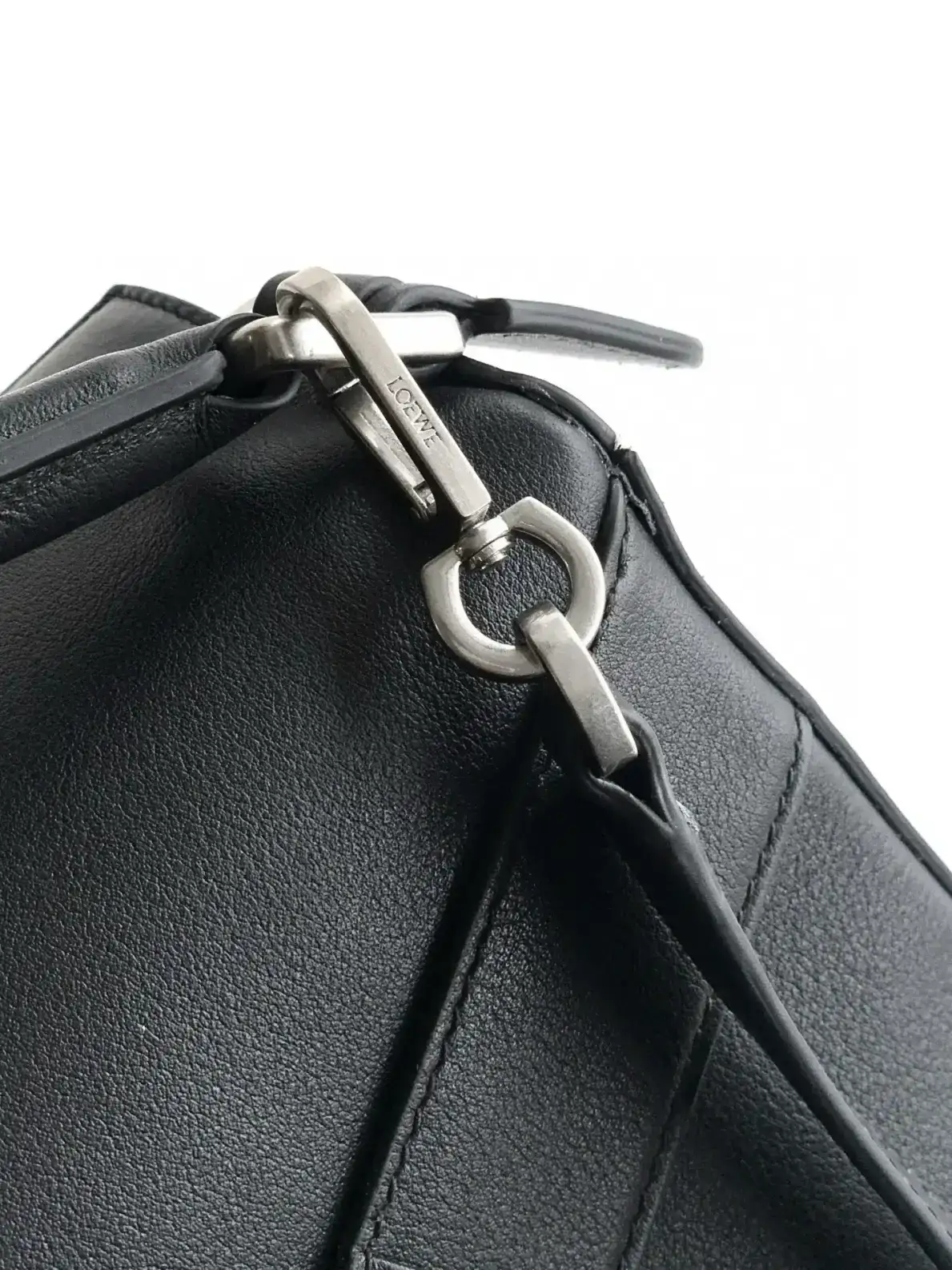 Loewe Black Puzzle Grained Leather Top Handle Bag product photo from LabelPicks