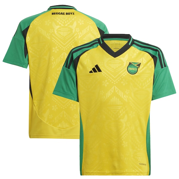 Jamaica National Team adidas Youth 2024 Home Replica Jersey - Yellow/Black