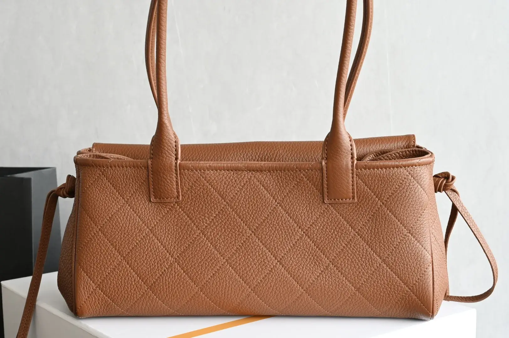 Chanel Brown Calfskin Top Handle Bag product photo from LabelPicks