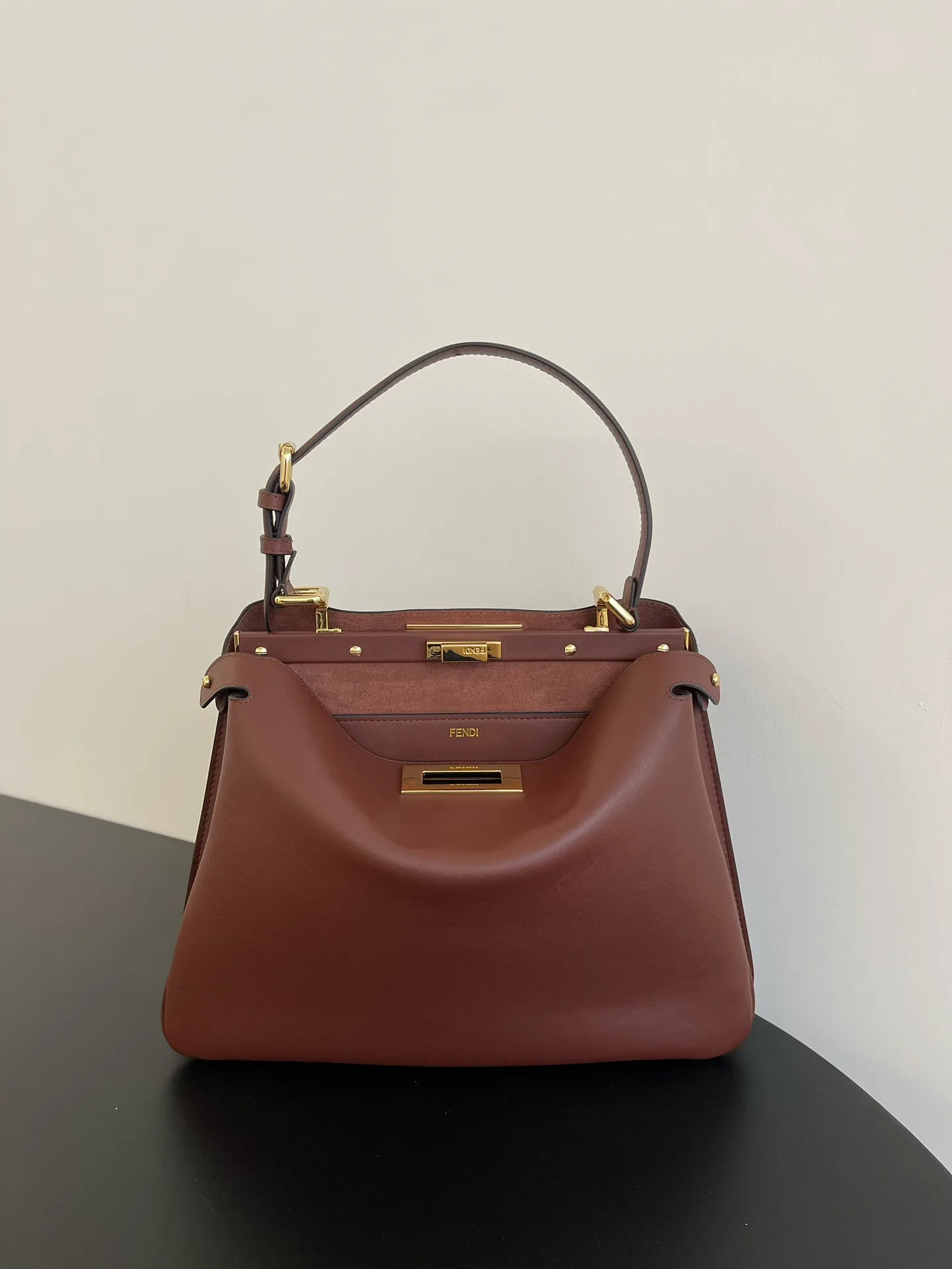 Fendi Calfskin Peekaboo Top Handle Bag product photo from LabelPicks