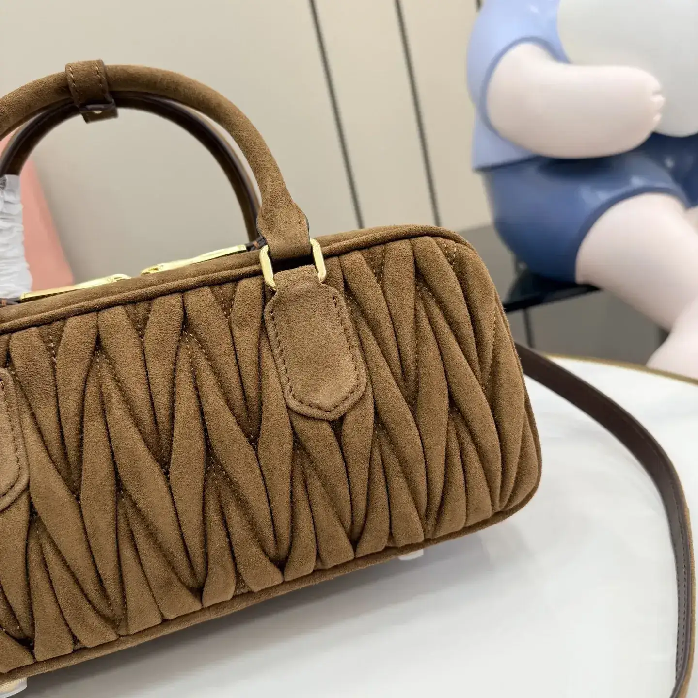 Miu Miu Matelasse Lambskin Top Handle Bag product photo from LabelPicks