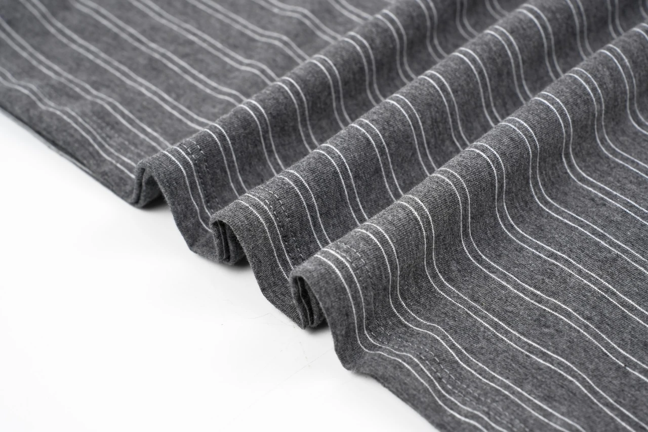Miu Miu Grey Black Fine Stripe Long Sleeve Polo Shirt product photo from LabelPicks