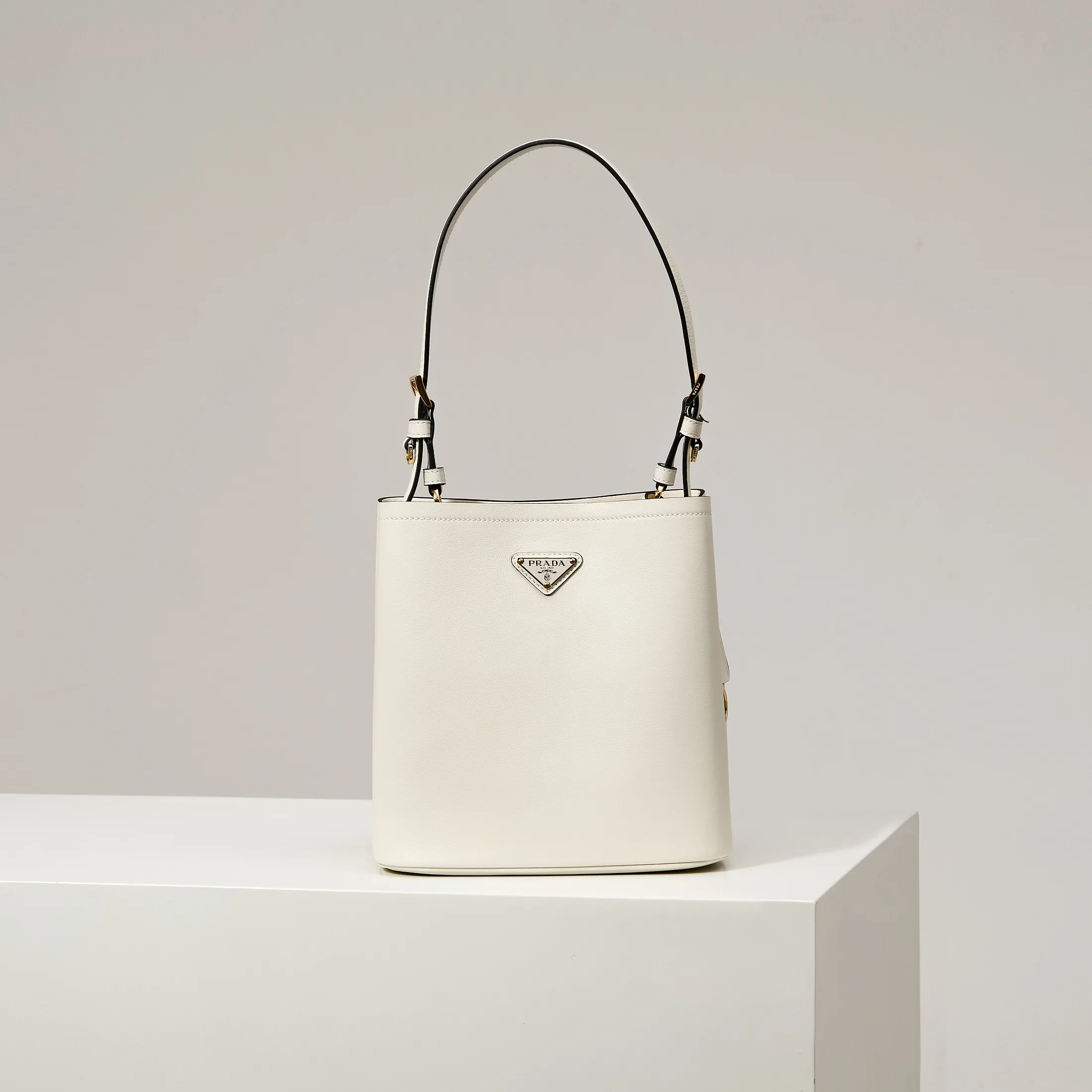 Prada White Bucket Bag product photo from LabelPicks
