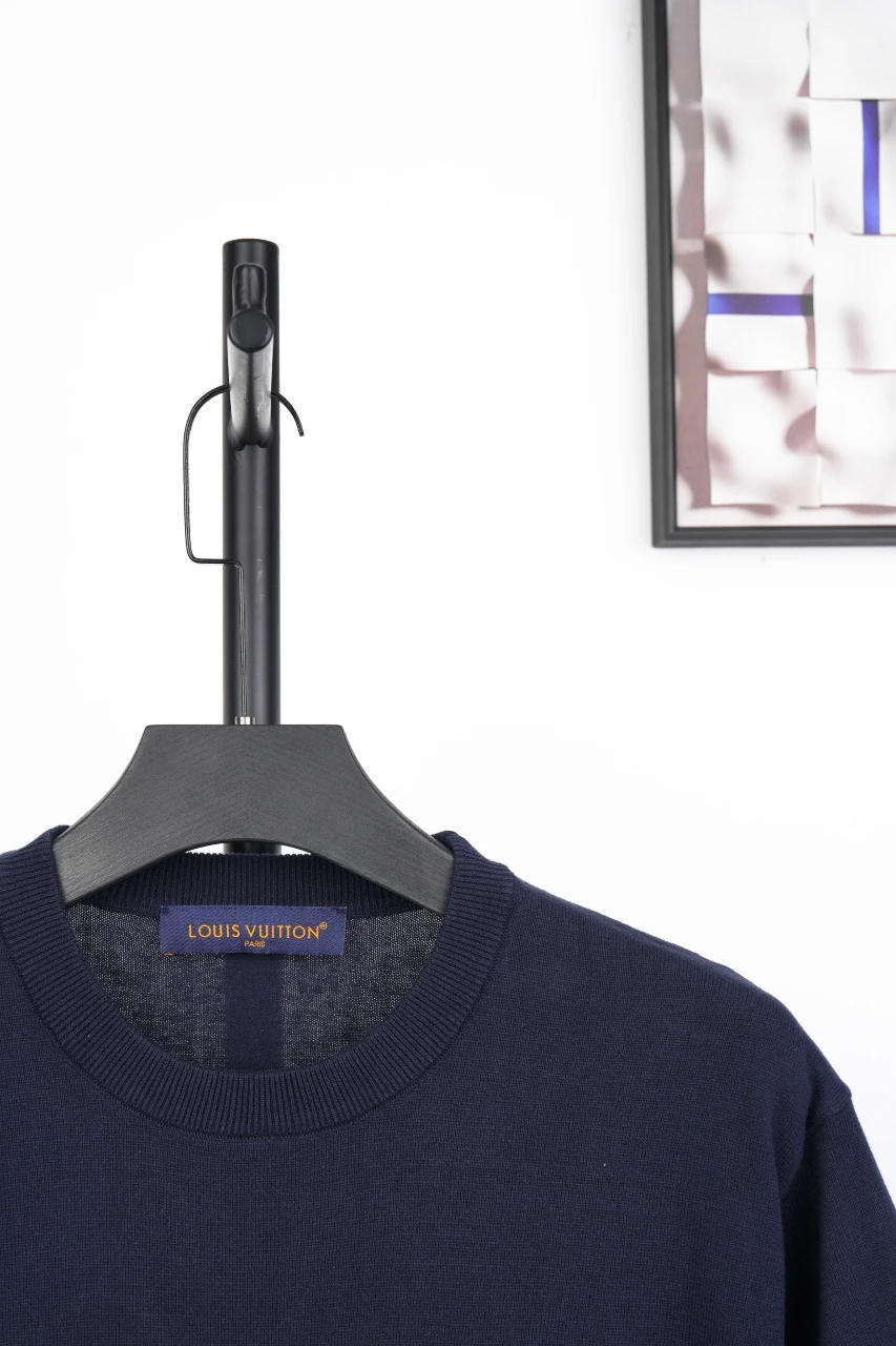 Louis Vuitton Navy Heart Jacquard T-Shirt product photo from LabelPicks
