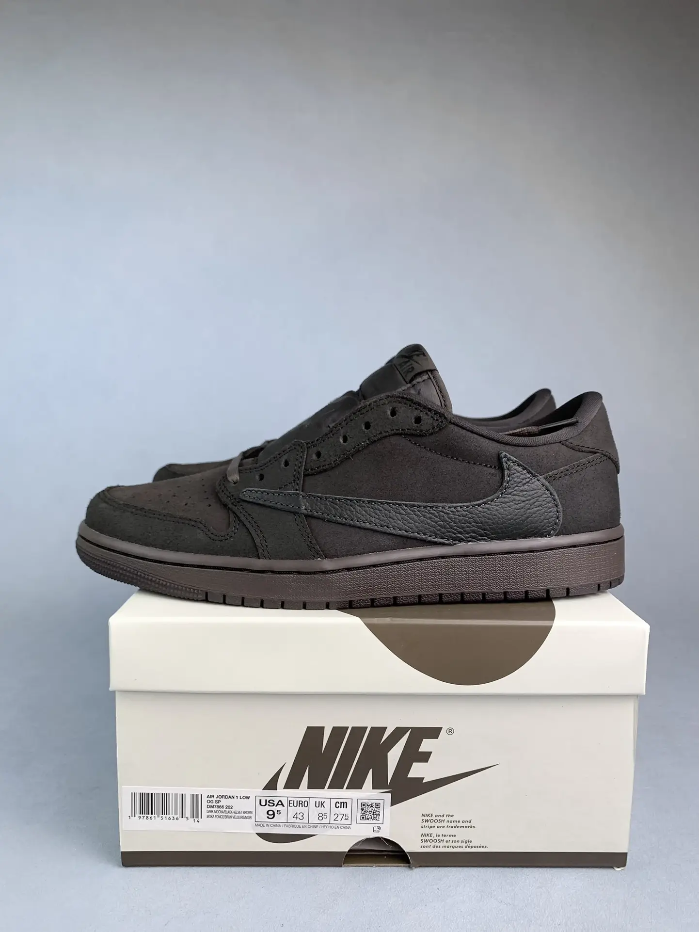 Travis Scott x Air Jordan 1 Low OG “Velvet Brown” Shoes product photo from LabelPicks