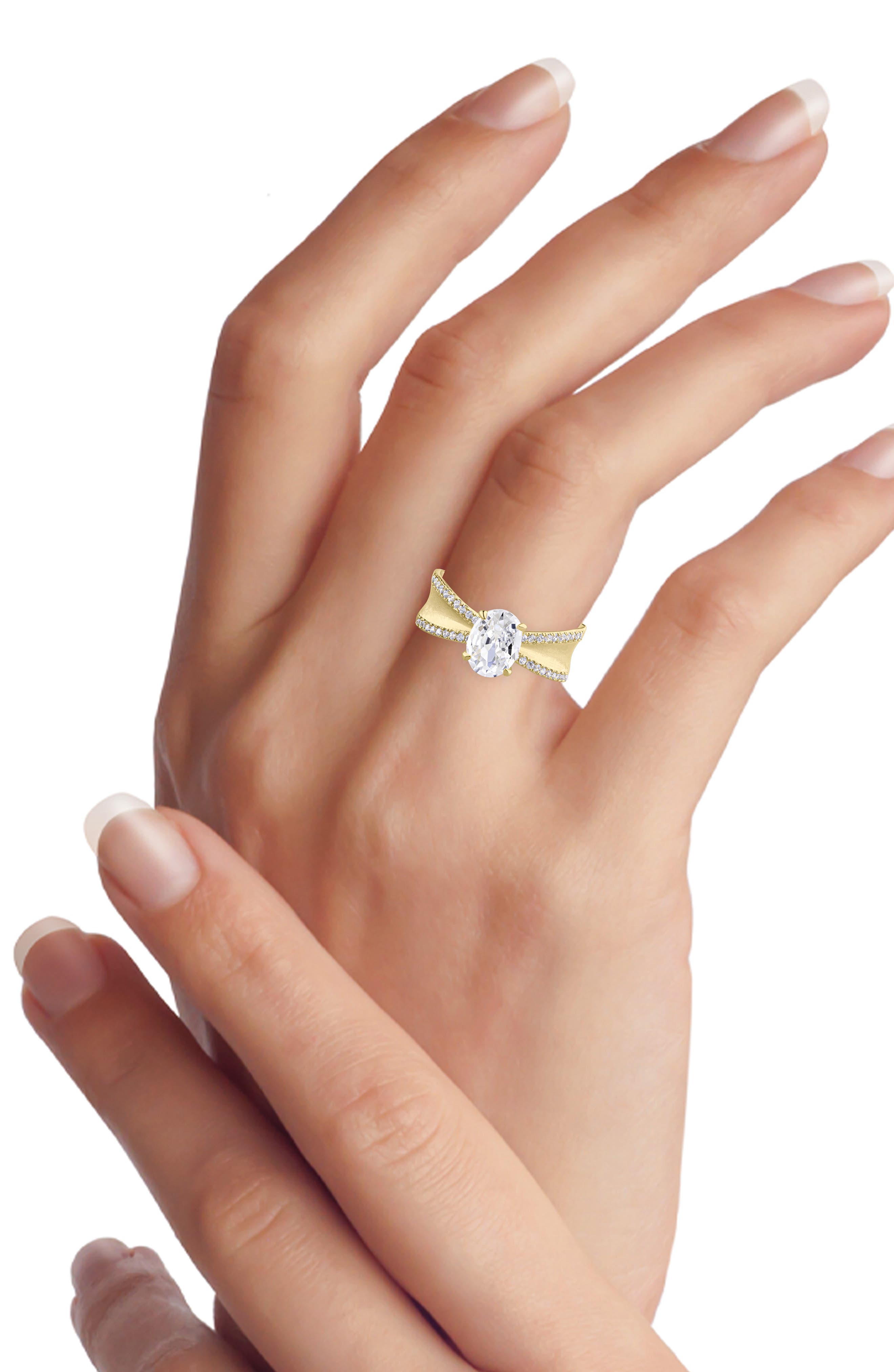 CZ by Kenneth Jay Lane Oval Cubic Zirconia Pavé Ring
