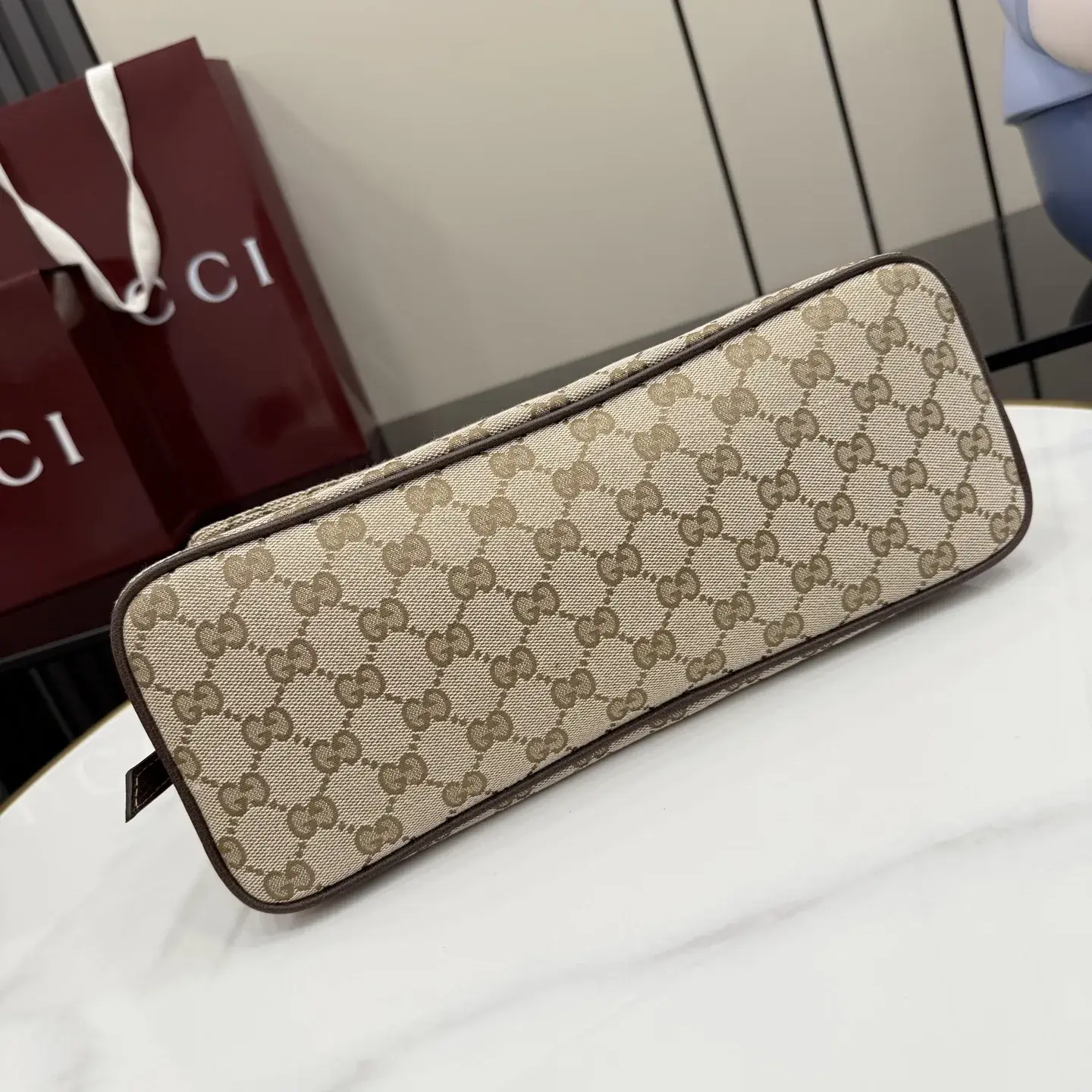 Gucci Brown Generation Canvas and Leather Shoulder Bag product photo from LabelPicks