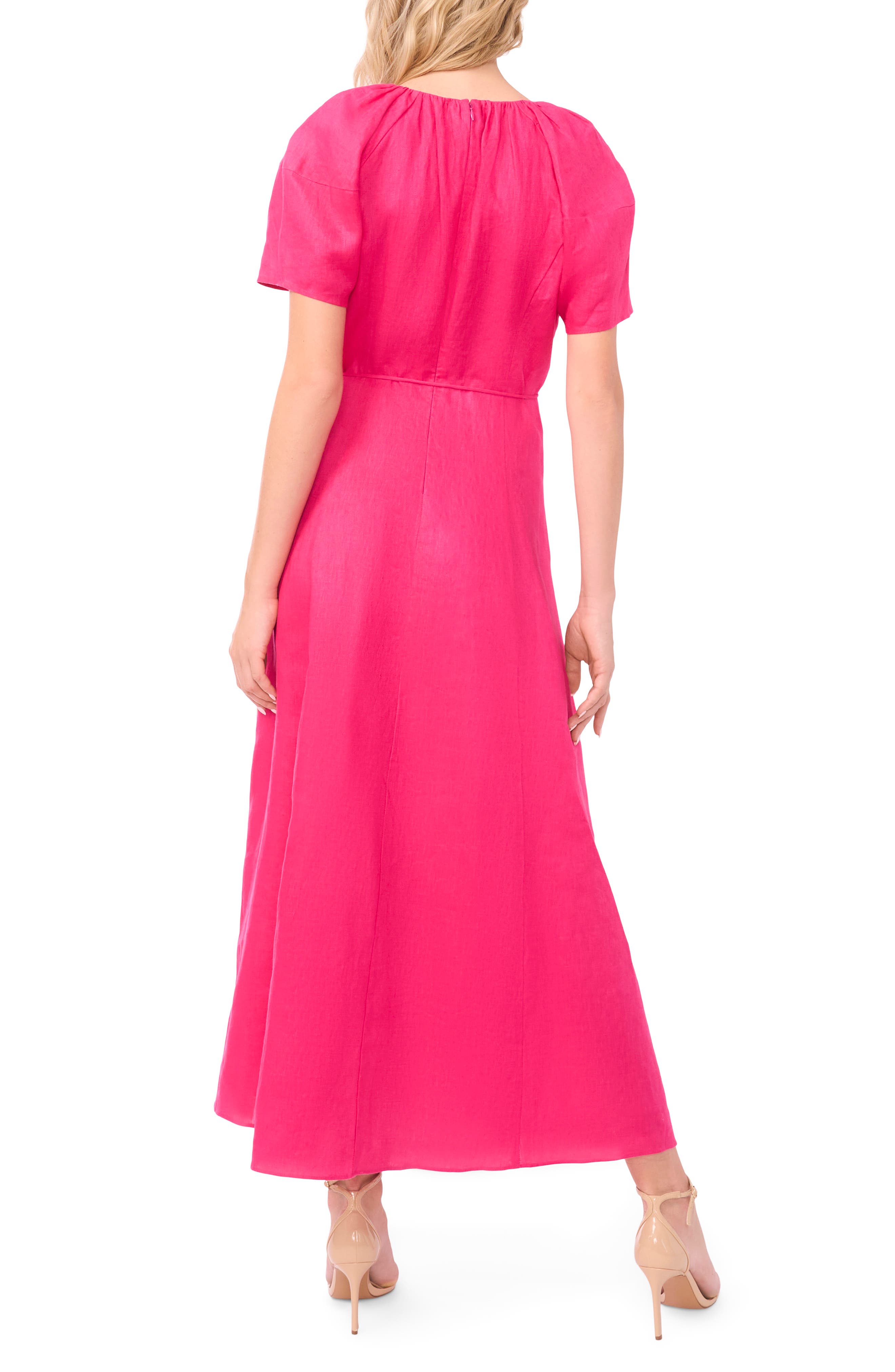 Ted Baker Allison Raglan Sleeve Linen Maxi Dress