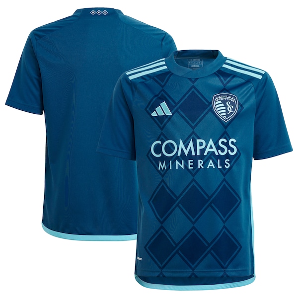Sporting Kansas City adidas Youth 2024 Diamonds Our Forever Replica Jersey – Navy